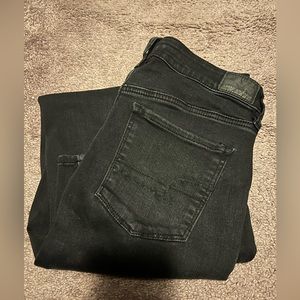 American Eagle Black Ripped Jeans